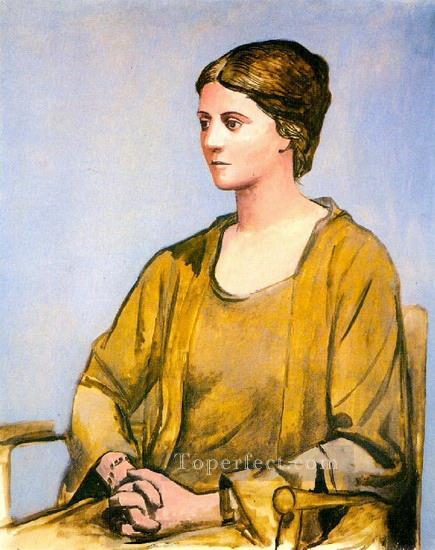 オルガの肖像 4 1921年 パブロ・ピカソ油絵